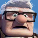 Up, the grumpy old man.
