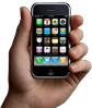 iPhone in the palm of your hand.